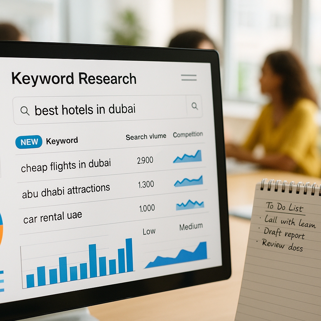 Keyword Research Dubai Abu Dhabi - Long-tail Keywords UAE - SEO Keyword Strategy 2025