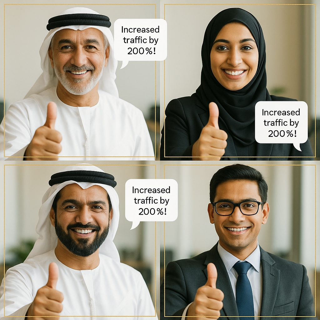 SEO Client Testimonials Dubai Abu Dhabi - Success Stories UAE - Khawar Latif Reviews